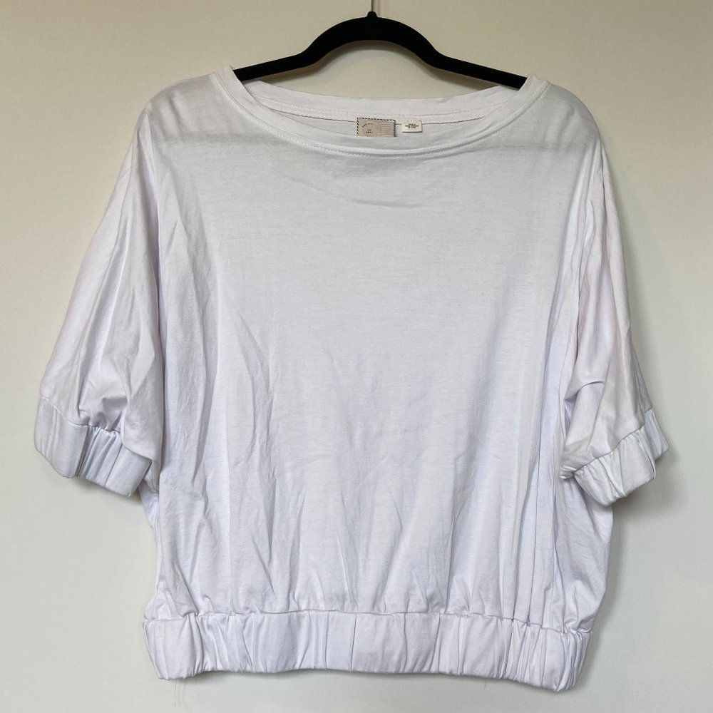 Anthropologie Banded Short Sleeve Shirt